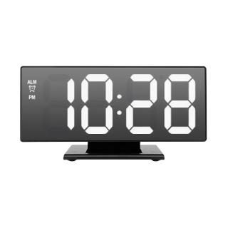 LED digital clock multi-function mirror snooze display time night LCD table lamp desktop Ⓡ