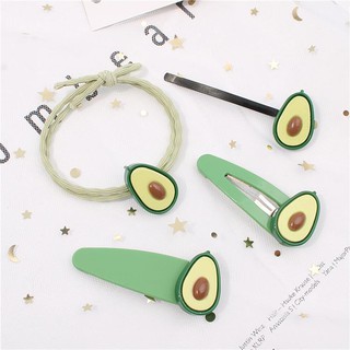 Set kẹp tóc, cột tóc trái bơ ❤️