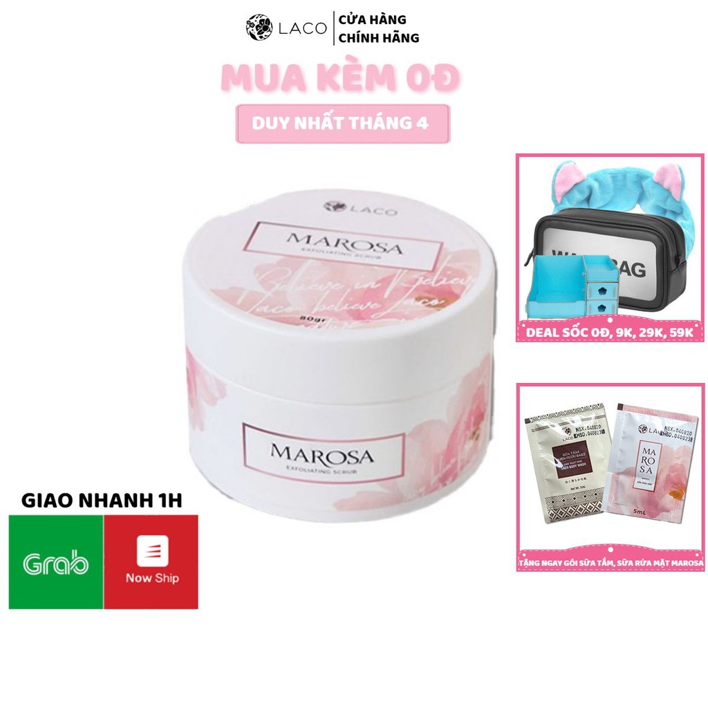 ✅CHÍNH HÃNG✅Gel Tẩy Da Chết MAROSA - LACO Làm Sạch Da, Sạch Bã Nhờn, Sạch Biểu Bì, Tẩy Tế Bào Chết,Thích Hợp Mọi Loại Da