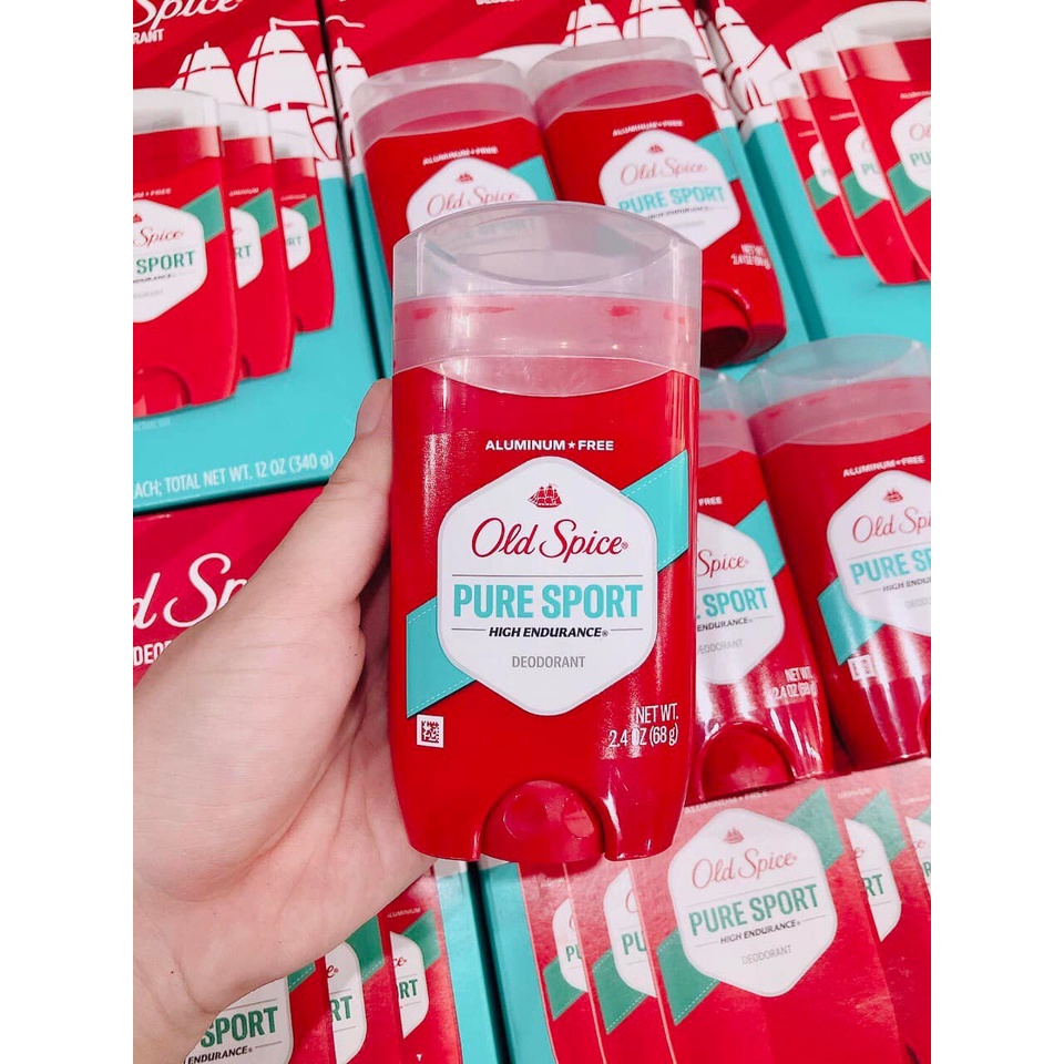 Old Spice Pure Sport High Endurance - Sáp Khử Mùi Cơ Thể Cho Nam 68g