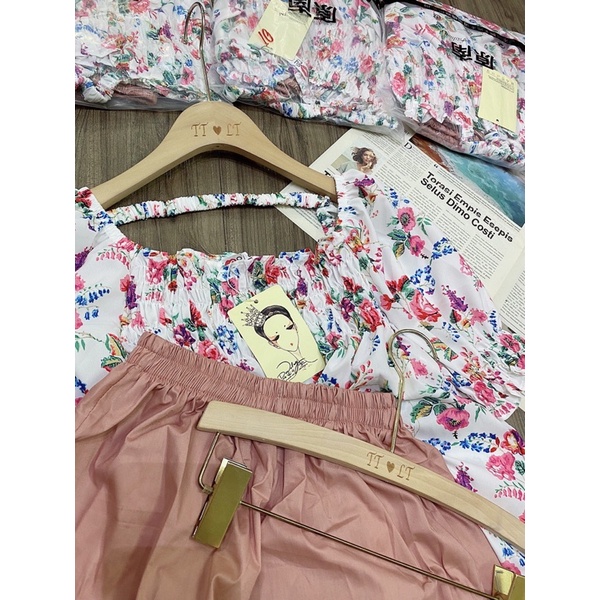 Bán sỉ bộ đũi hoa sooc hồng