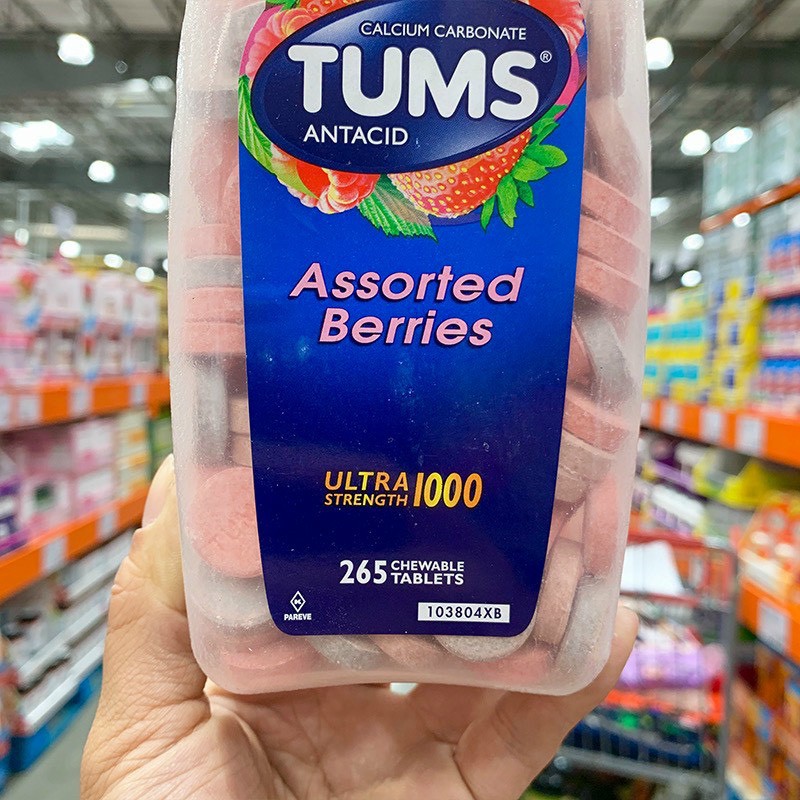 [DATE 2025] KẸO NGẬM TUMS VÀ ANTACID KIRKLAND SIGNATURE 265 VIÊN