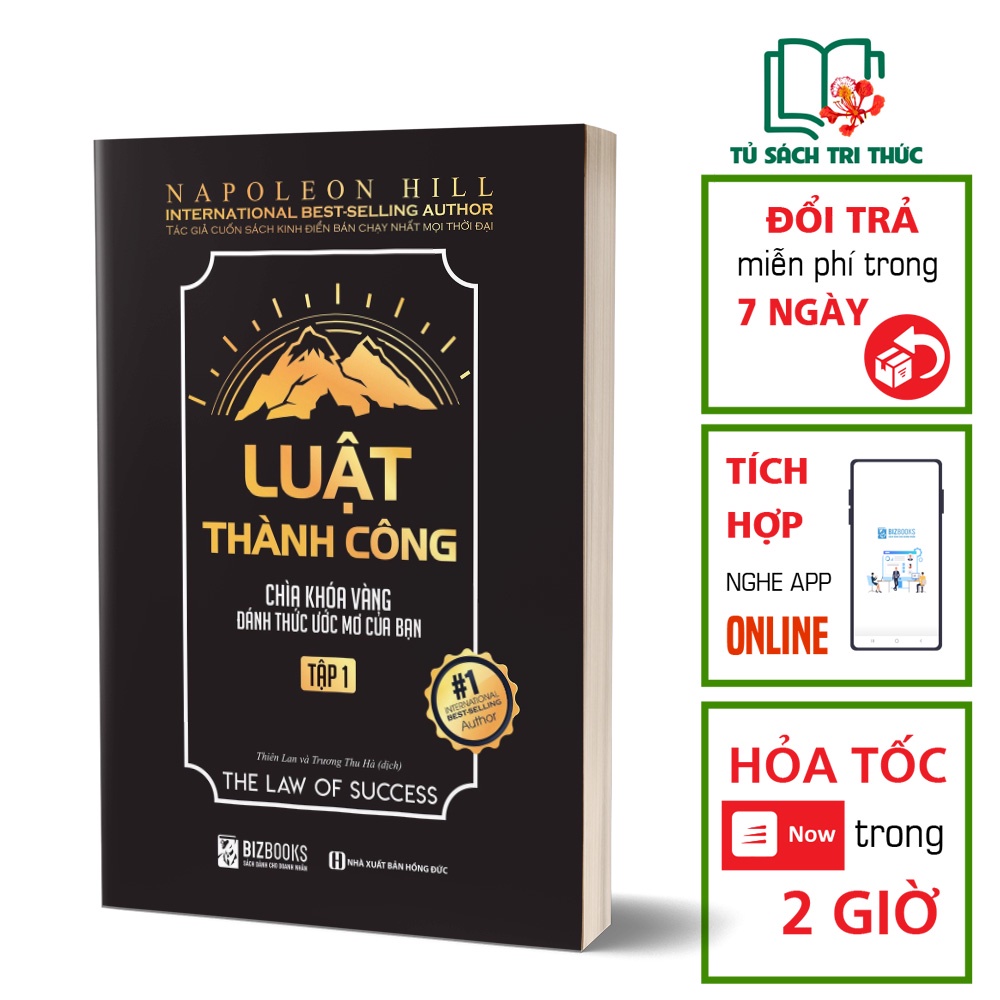 Sách Kỹ Năng Đọc Kèm Apps - Luật Thành Công - Chìa Khóa Vàng Đánh Thức Ước Mơ Của Bạn Tập 1 – BIZBOOKS