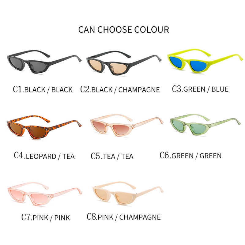 Kính Mát Gọng Nhựa Hình Oval Nhiều Màu Sắc Thời Trang Cho Nữ