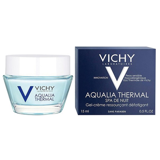 Mặt nạ ngủ cung cấp nước tức thì Vichy Aqualia Thermal Night Spa 15ml