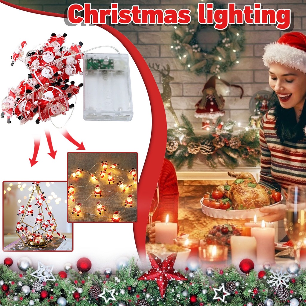 Dây Đèn Led Hình Hoa Tuyết Trang Trí Giáng Sinh Năm Mới