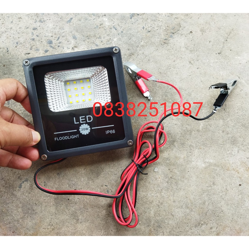 Đèn LED pha kẹp bình ắc quy 12v - 85v auto vôn 20W