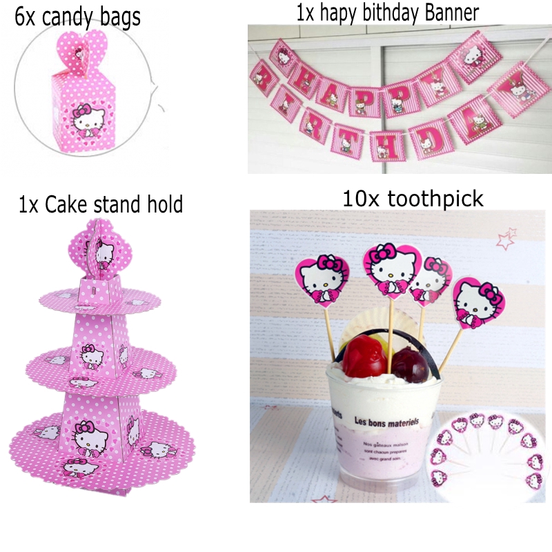 Bộ dụng cụ ăn uống hình Hello Kitty dễ thương cho bé