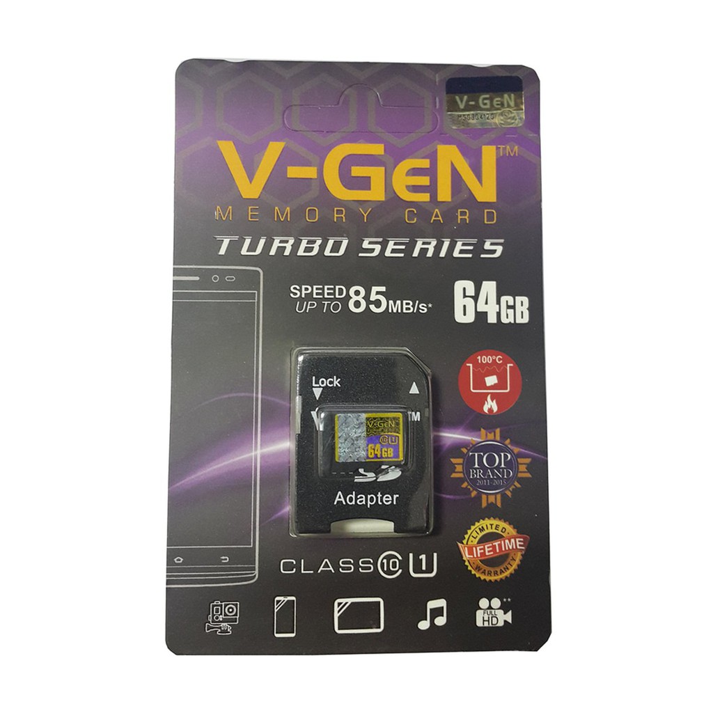 Bộ Chuyển Đổi V-gen Micro Sd 64gb Turbo Class 10 85mbps | BigBuy360 - bigbuy360.vn