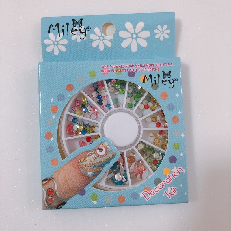DIY 3D NAIL ART Crystal 3D Trang trí Gelboy nhiều màu