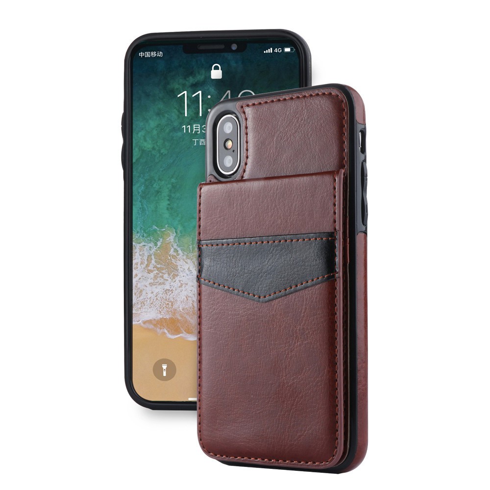 Bao Da Iphone Xs Max/ X/ Xs/ 6/6Plus/ 6sPlus/ 7Plus/ 7sPlus/ 8Plus Kiêm Ví Tiền Đựng Thẻ, Card Rất Tiện Lợi mStar