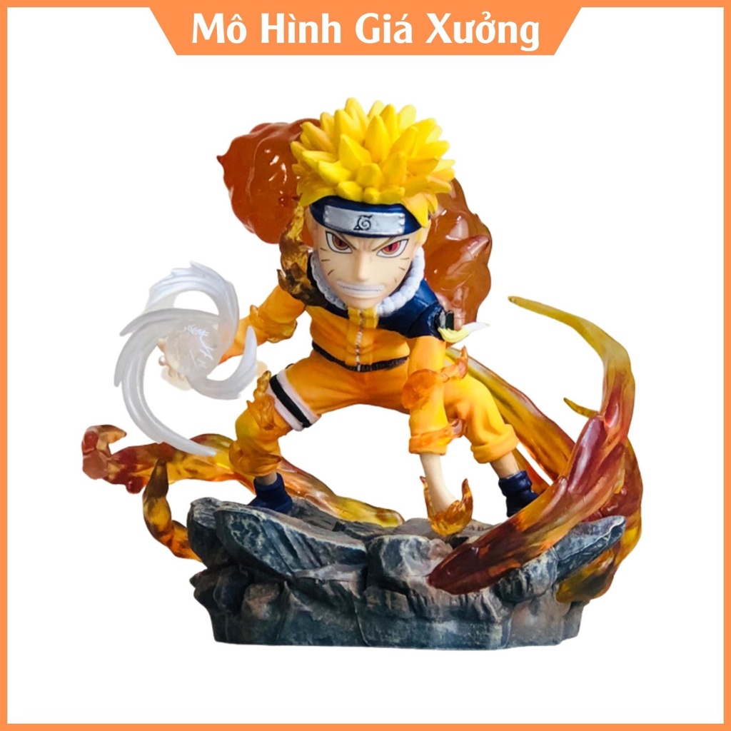 Mô hình Naruto nhất vỹ đang sử dụng rasengan siêu đẹp hàng cực nét cao 9 cm hokage làng lá  jinchuriki cửu vĩ  figue mô