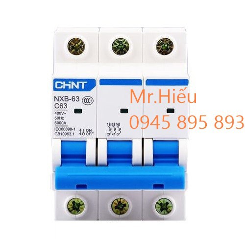MCB 3P NXB-63 ( APTOMAT 3P CHINT)