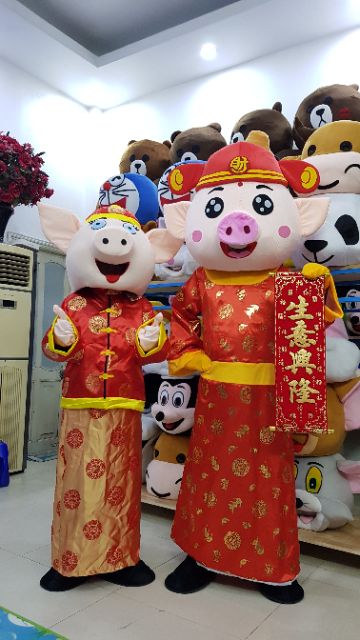 Quần áo hoá trang Mascot Heo Thần Tài - sinh nhật, sự kiện