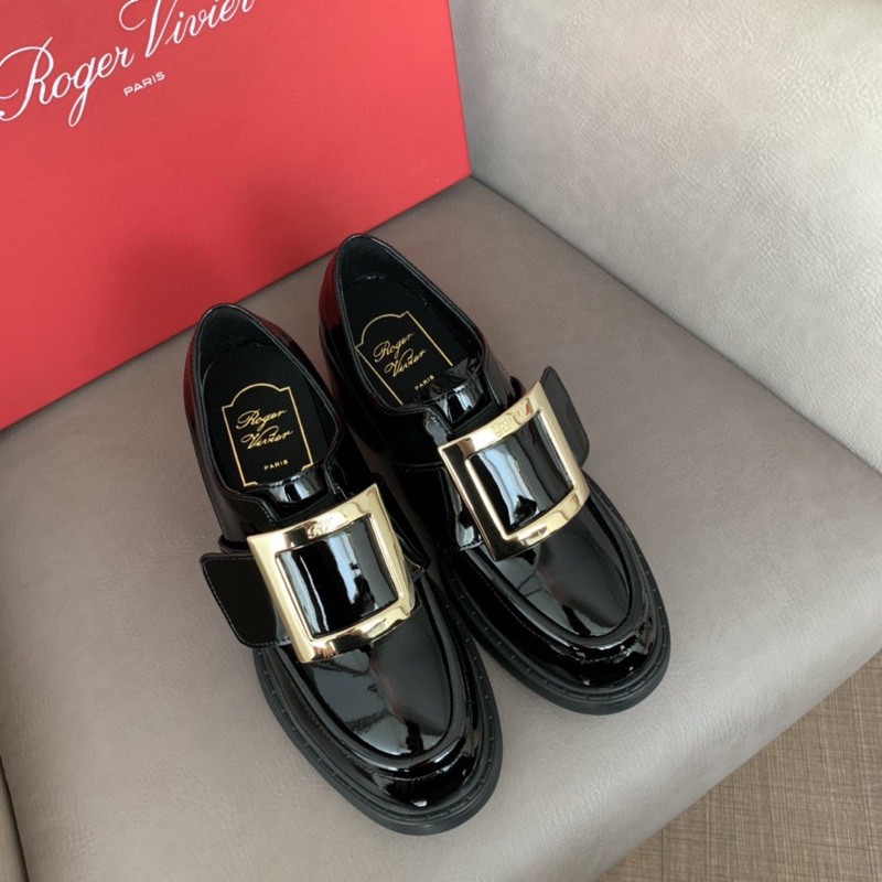 giày tây cho nữ da thật cao cấp Roger Vivier hàng thu đông 2020