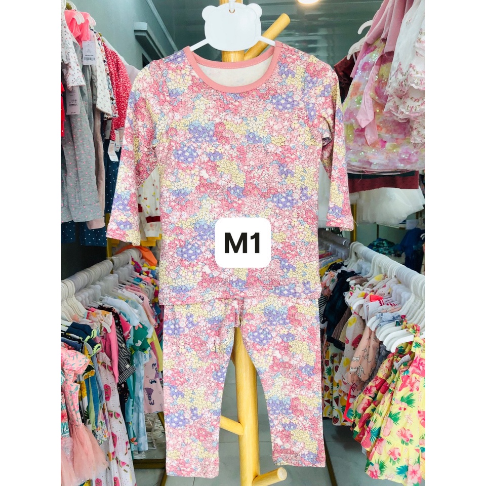 BỘ THUN TAY DÀI MOIMOLN XUẤT HÀN BÉ TRAI BÉ GÁI THUN COTTON THUN LẠNH