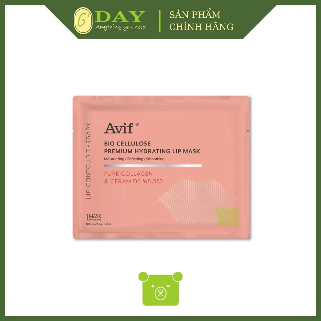 Mặt Nạ Môi Avif Bio Cellulose Premium