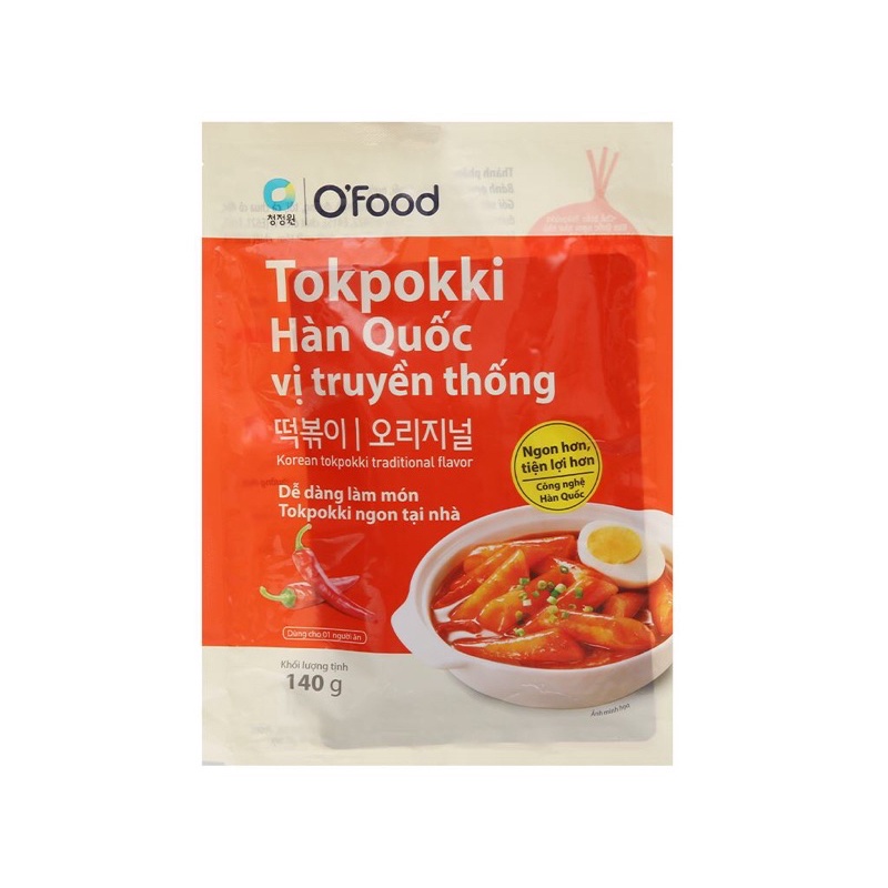 Bánh gạo tokpokki HQ gói 140g