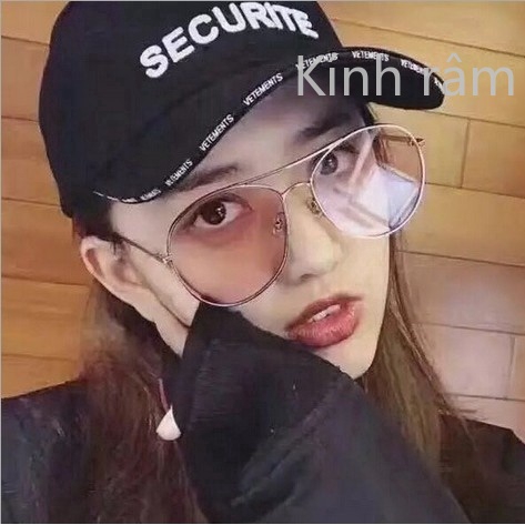 Kính mát 3027 gọng kim loại tròn thời trang cho nữ