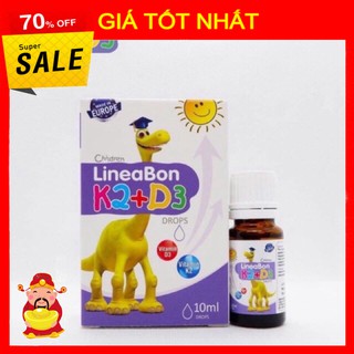 [ GIÁ TỐT NHẤT ]  LineaBon Vitamin D3 + K2 nâng cao hấp thu Canxi cho trẻ - Trẻ cao to khỏe mạnh [Tặng Voucher] [ HÀNG C
