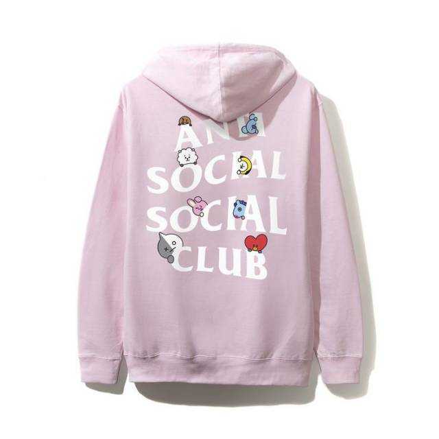 Áo Hoodie As Club Bt21 Bts Pink Color Phiên Bản Mới