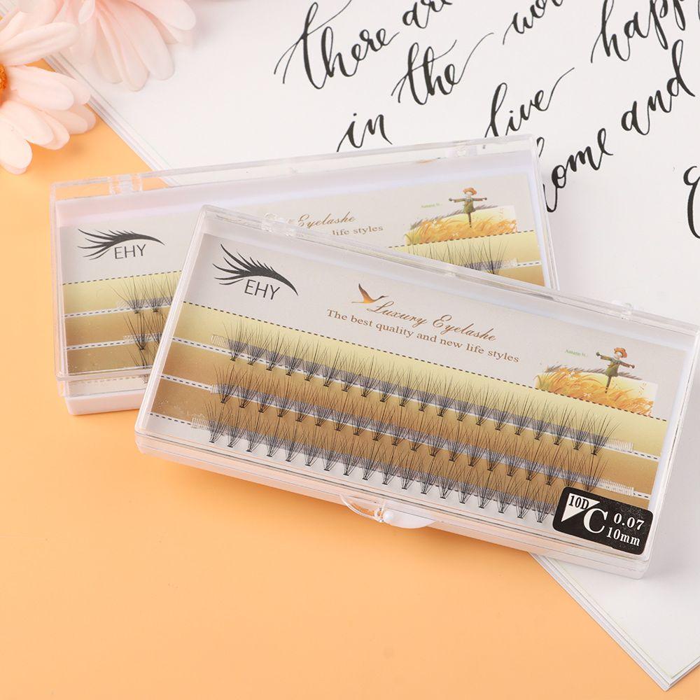 BEAUTY Bộ 60 Cụm Lông Mi Giả Dài Cong Tự Nhiên