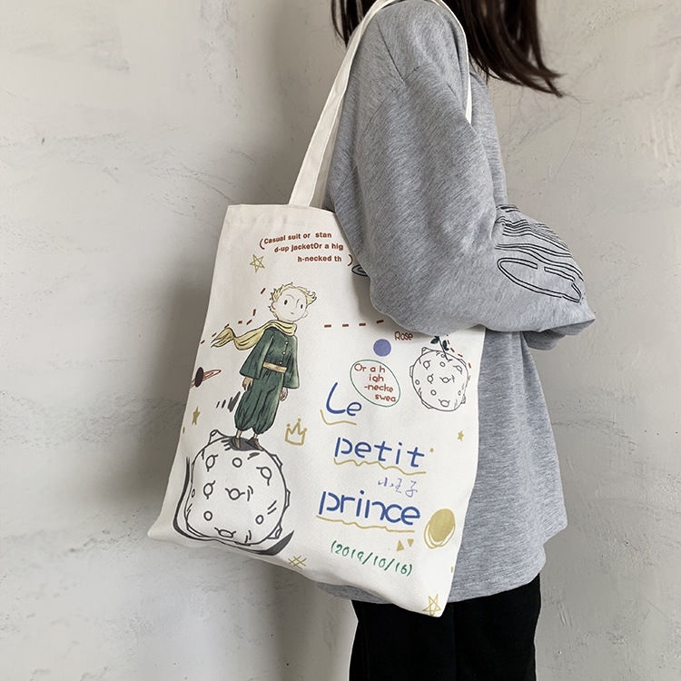 Túi Vải Canvas Đeo Vai Thời Trang Nghệ Thuật Cá Tính