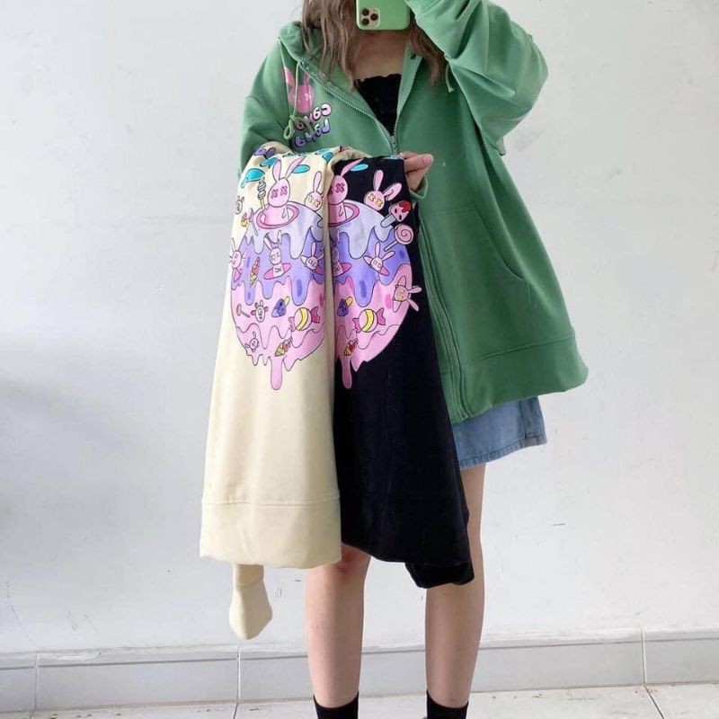 𝗡𝗘𝗪 𝗔𝗥𝗥𝗜𝗩𝗔𝗟 hooide áo khoác nỉ unisex