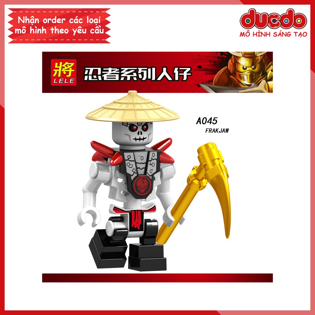 Minifigures quái nhân xương trong Ninjago tuyệt đẹp - Đồ chơi Lắp ghép Xếp hình Mini Ninja Mô hình LeLe A041 - A048