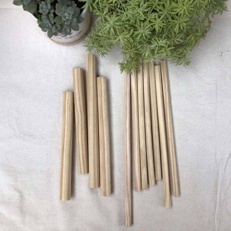 Que gỗ thông dài phi 12mm, 20mm