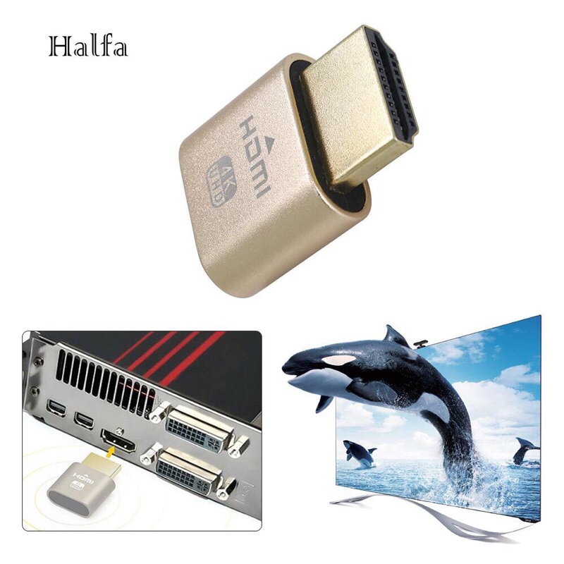 Bộ Chuyển Đổi Màn Hình Ảo 4K HDMI Giả Lập