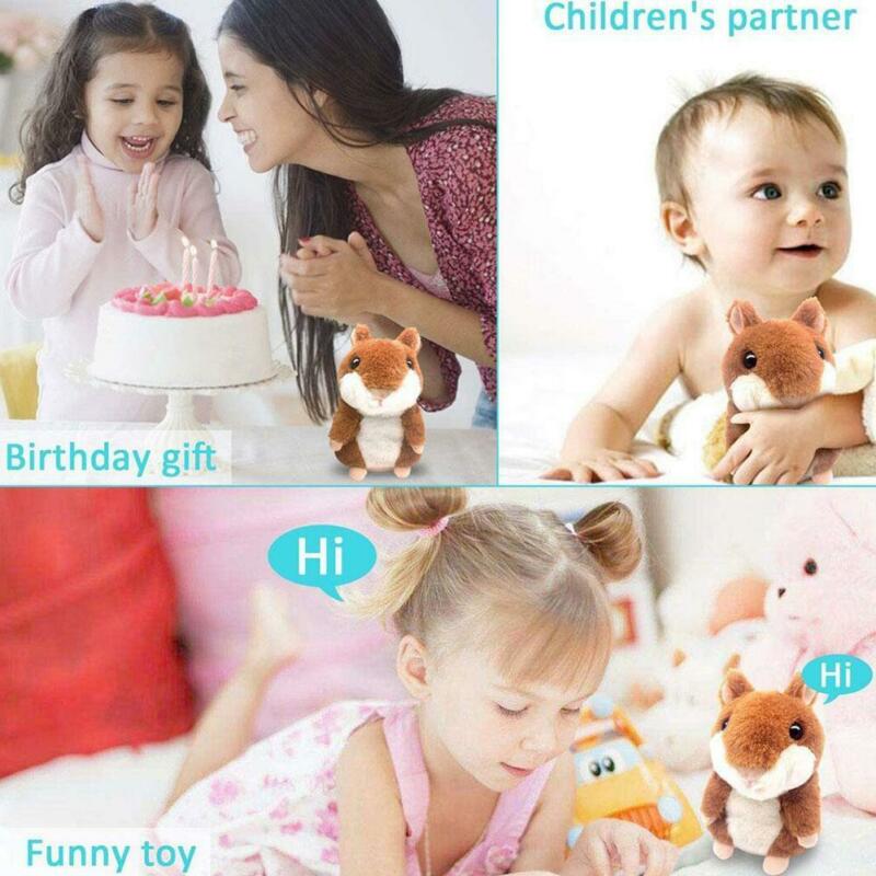 1 Chuột Hamster Nhồi Bông Biết Nói Vui Nhộn Cho Bé H9C3