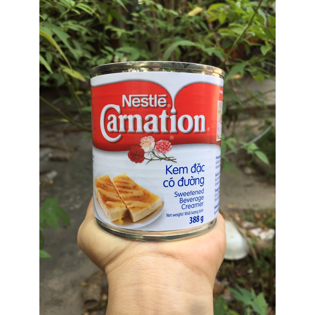 KEM ĐẶC CÓ ĐƯỜNG CARNATION NESTLE LON 388G