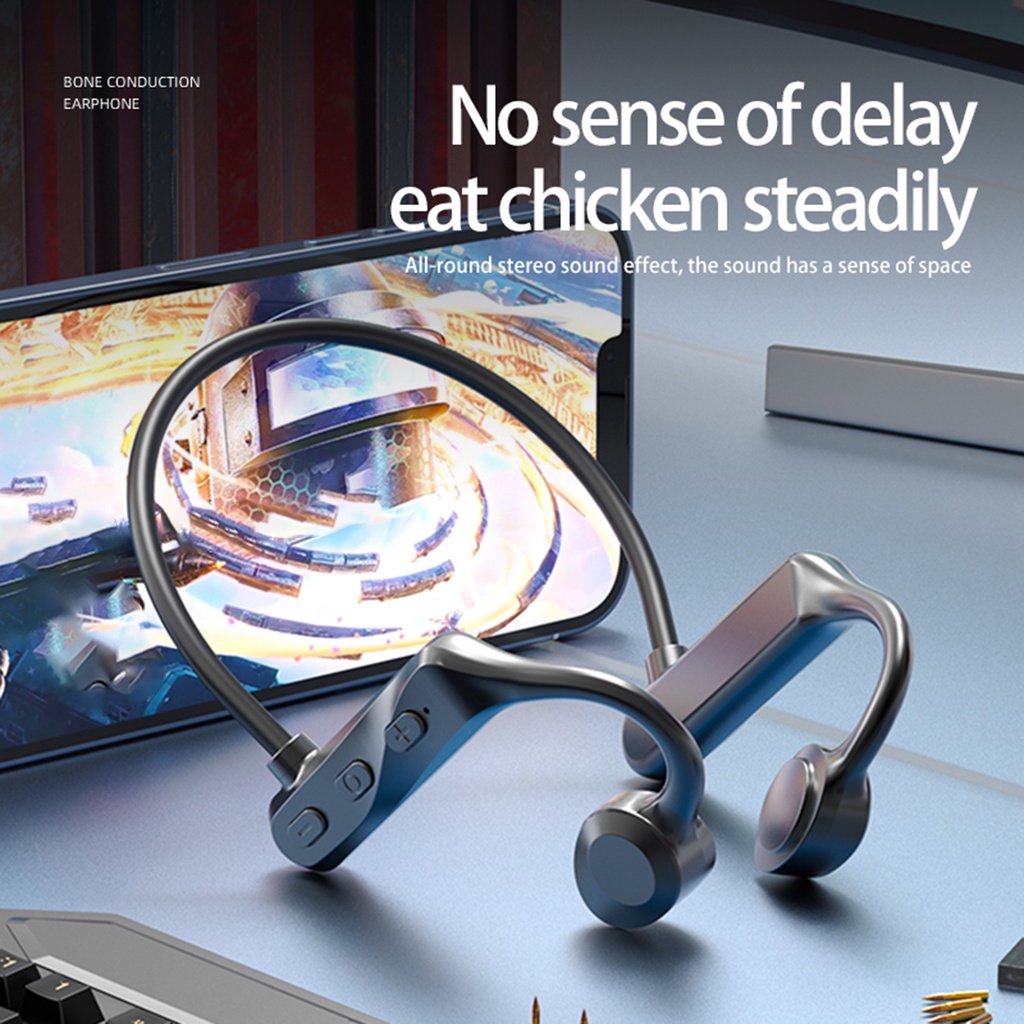 Tai nghe không dây Bluetooth 5.0 RGA Sport Headphone truyền âm thanh qua xương