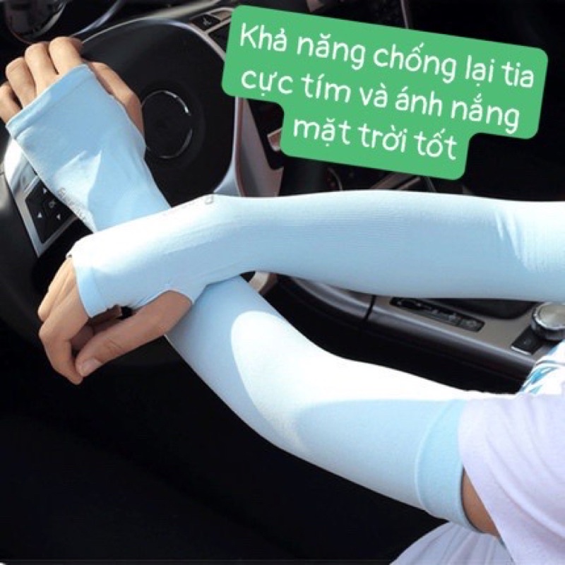 Găng tay chống nắng xỏ ngón hàn quốc ,siêu mềm mịn