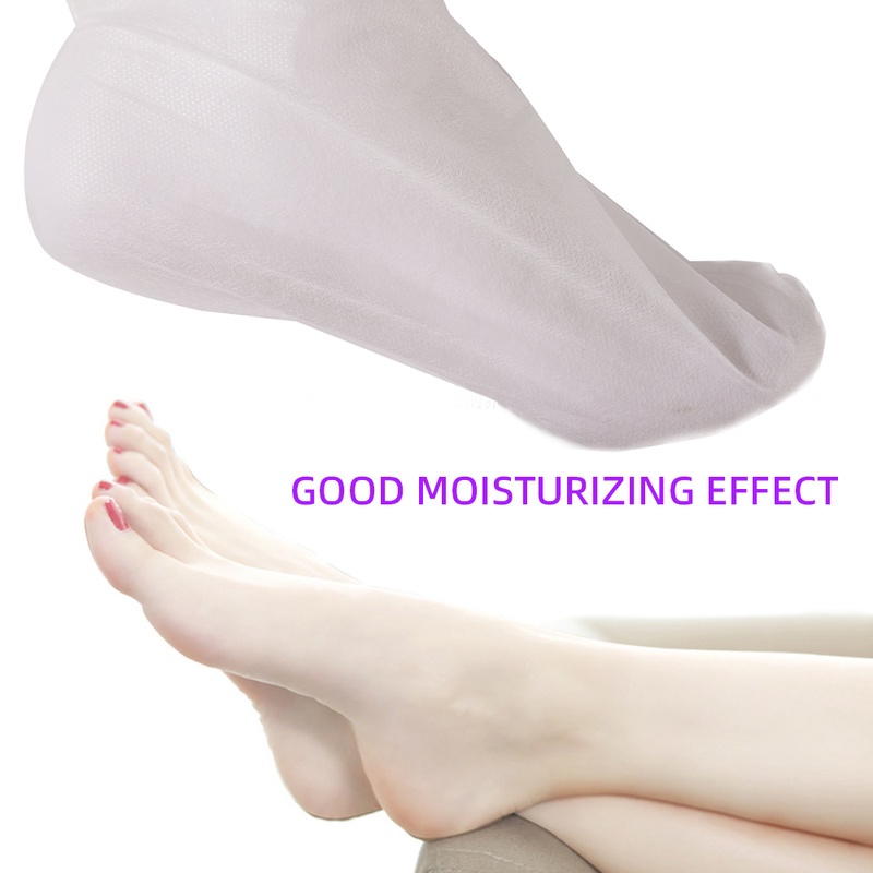 1 Mặt Nạ Chân Bằng Vải Không Dệt Trong Suốt/ Không Ô Nhiễm Tẩy Tế Bào Chết/Bọc Da Chết/Túi Da Chết