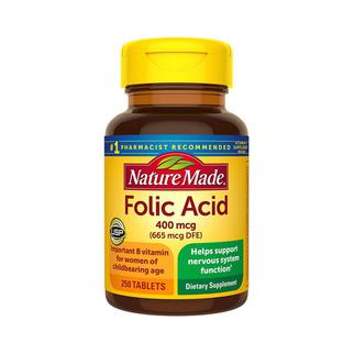 Viên uống Folic Acid 400mcg 250 viên Nature Made