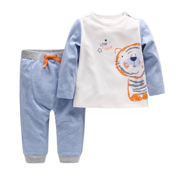 [Thanh lý] Set bộ cotton thu đông cho bé trai