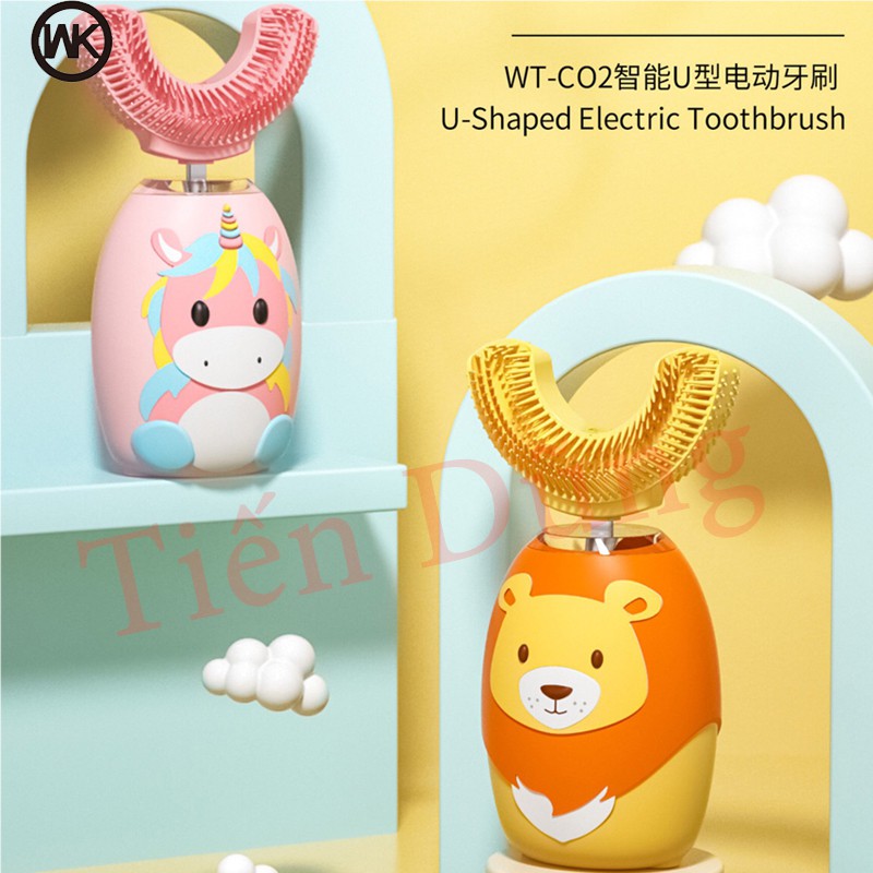 Bàn Chải Đánh Răng Wekome WT C02 Hình Chữ U tích hợp pin chống nước IPX7 chống va đập quay 360 độ mền mại làm sạch răng