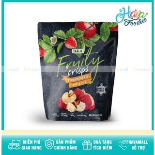 [HÀNG CHÍNH HÃNG] Táo Và Dâu Tây Sấy Giòn DJ&A 25gr