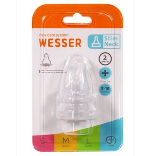 Núm ty Wesser cổ rộng đủ size S,M,L,+ ( vỉ 2 núm)