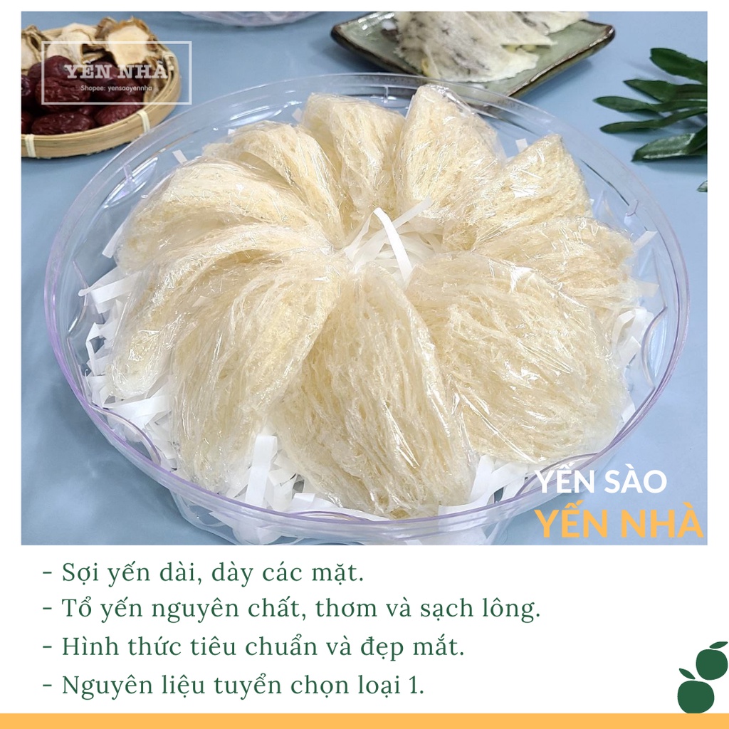 [GIÁ XƯỞNG] 100G tổ yến loại 1 cao cấp + tặng kèm nguyên liệu chưng yến - Yến Sào Yến Nhà