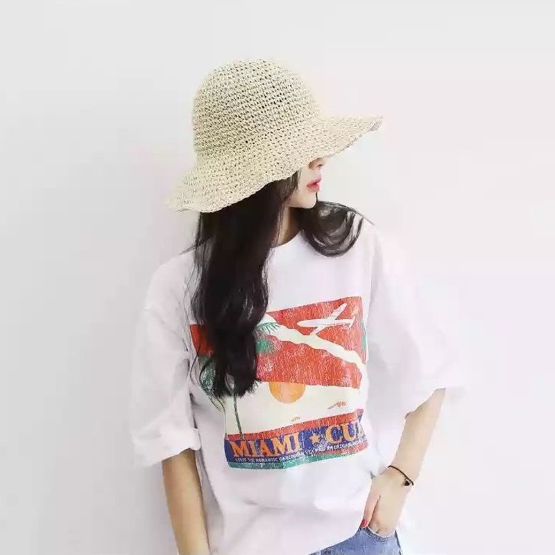 Mũ Đi Biển Mùa Hè Phong Cách Hàn Quốc Xinh Xắn Cho Nữ