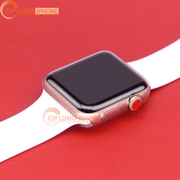 (Giá sỉ) Ốp Lưng Dẻo Silicon Trong Suốt Bảo Vệ Apple Watch - Đủ kích cỡ từ 38mm, 40mm, 42mm, 44mm
