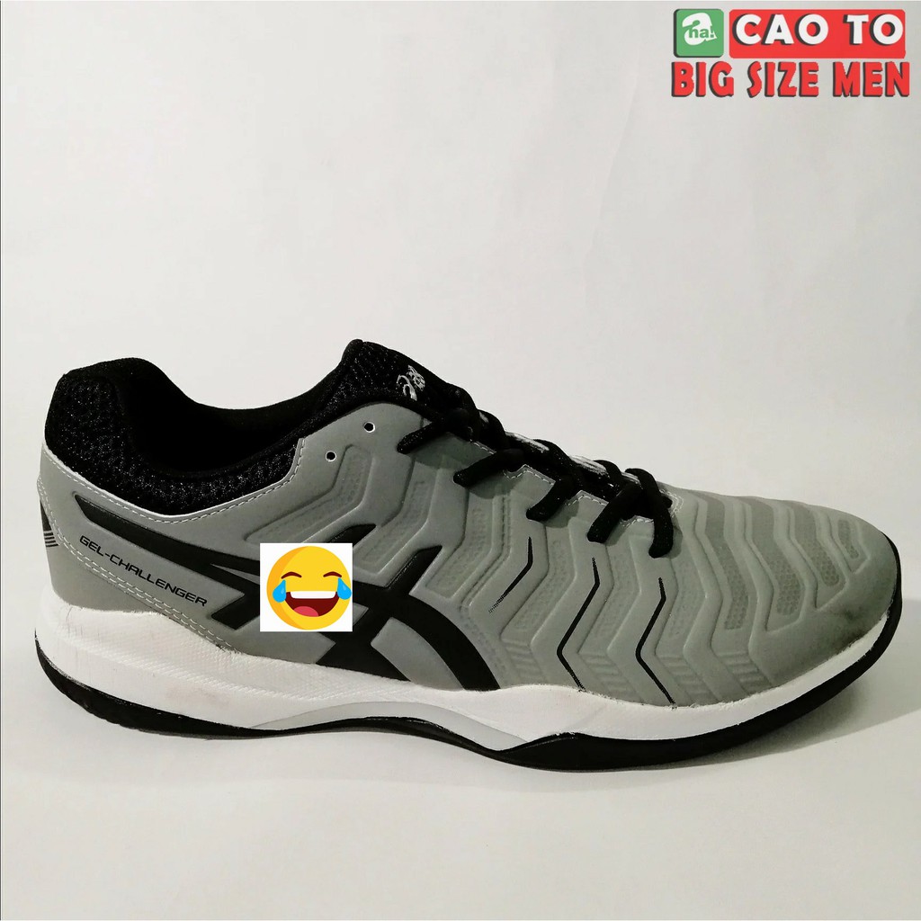 Giày Tennis Asics Xám Đen Full Size 38, 39, 40, 41, 42, 43, 44, 45