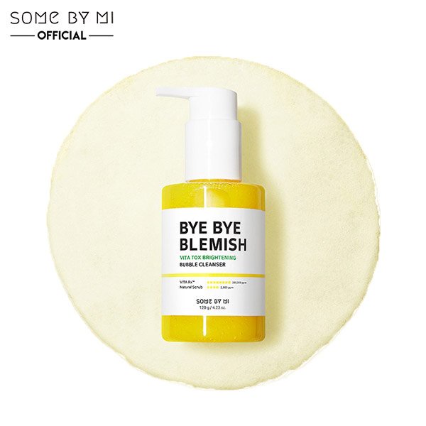 Sữa rửa mặt sủi bọt dưỡng sáng da Some By Mi Bye Bye Blemish Vita Tox Brightening Bubble Cleanser 120g