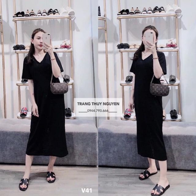 [Mã WASALE9 giảm 9k đơn 99k] Váy suông cổ tim