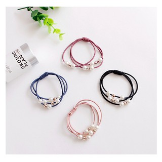 Combo 3 dây cột tóc, buộc tóc hạt nhân tạo 3 vòng dây (BT 2)