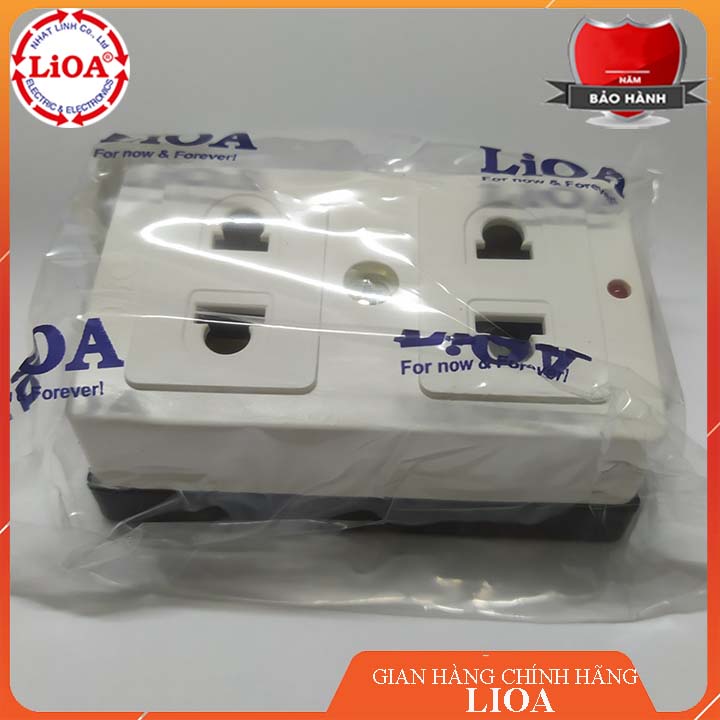 [HÀ NỘI] Ổ cắm điện LiOA 4 lỗ cắm 2 chấu, 1000W, dây dài 3m/5m 4TC