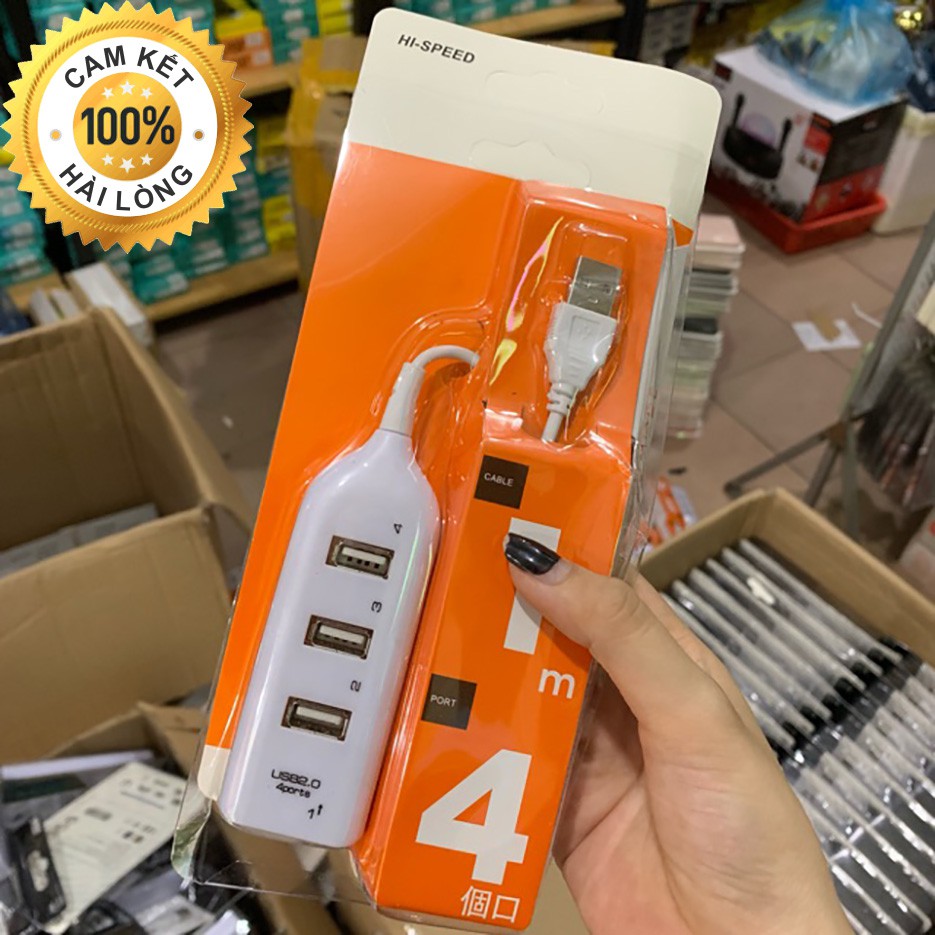 Hub Tốc Độ Cao Chia USB Ra 4 Cỗng Tiện Lợi